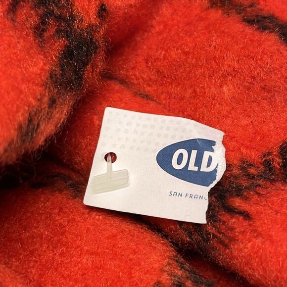 Old Navy Girl’s Red and Black Checked Peacoat Lined Jacket w/ Pockets- Lge 10/12 - Picture 16 of 16